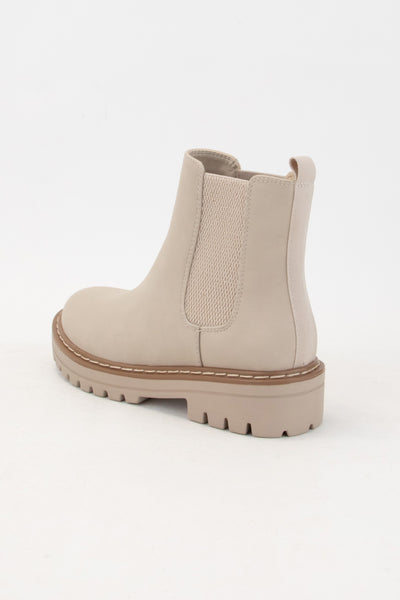 Sand Chelsea boots