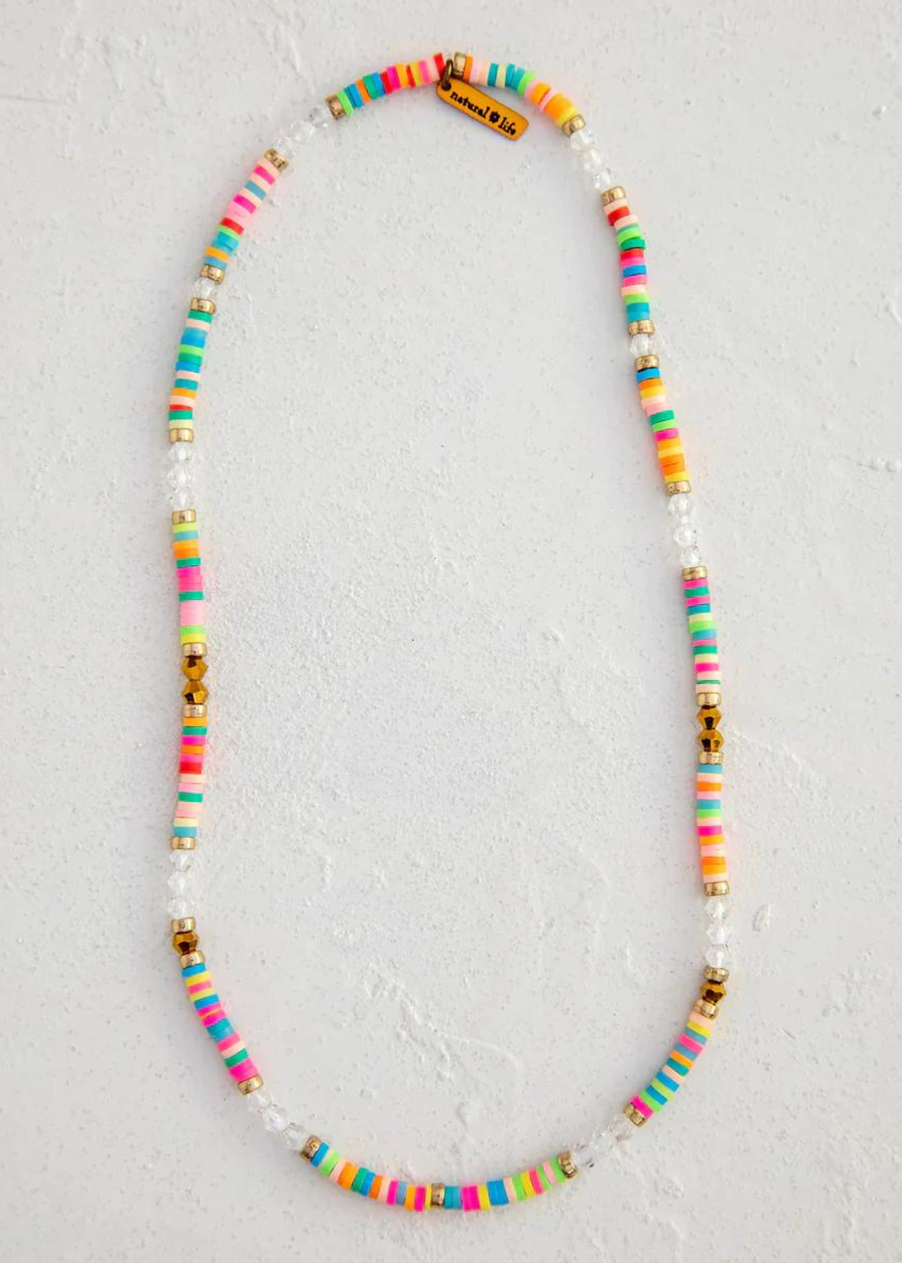 Vinyl Disc Beaded Choker