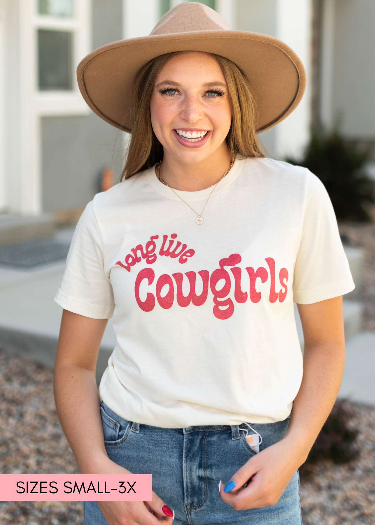 Long live cowgirls cream top
