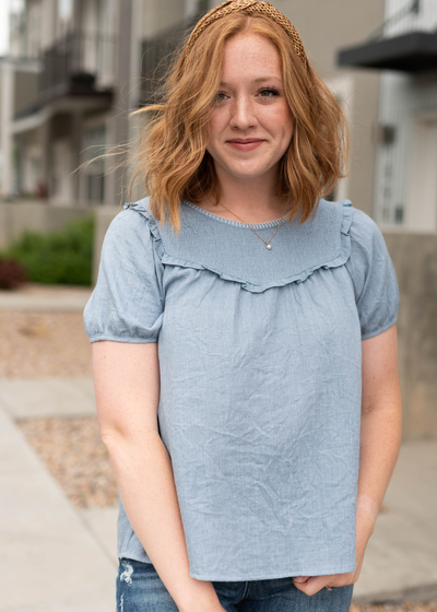 Chambray top