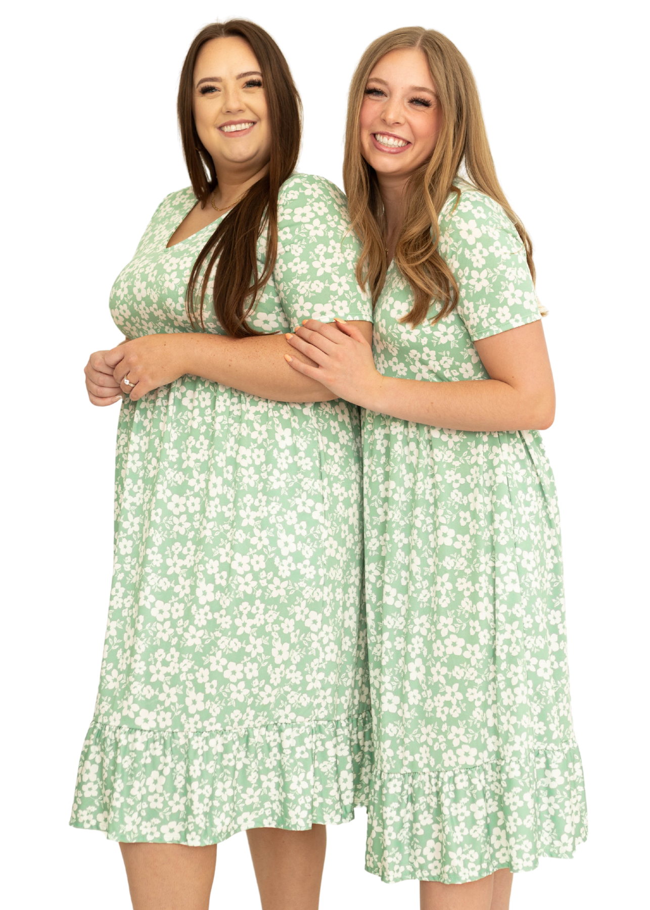 Jules Mint Floral Dress
