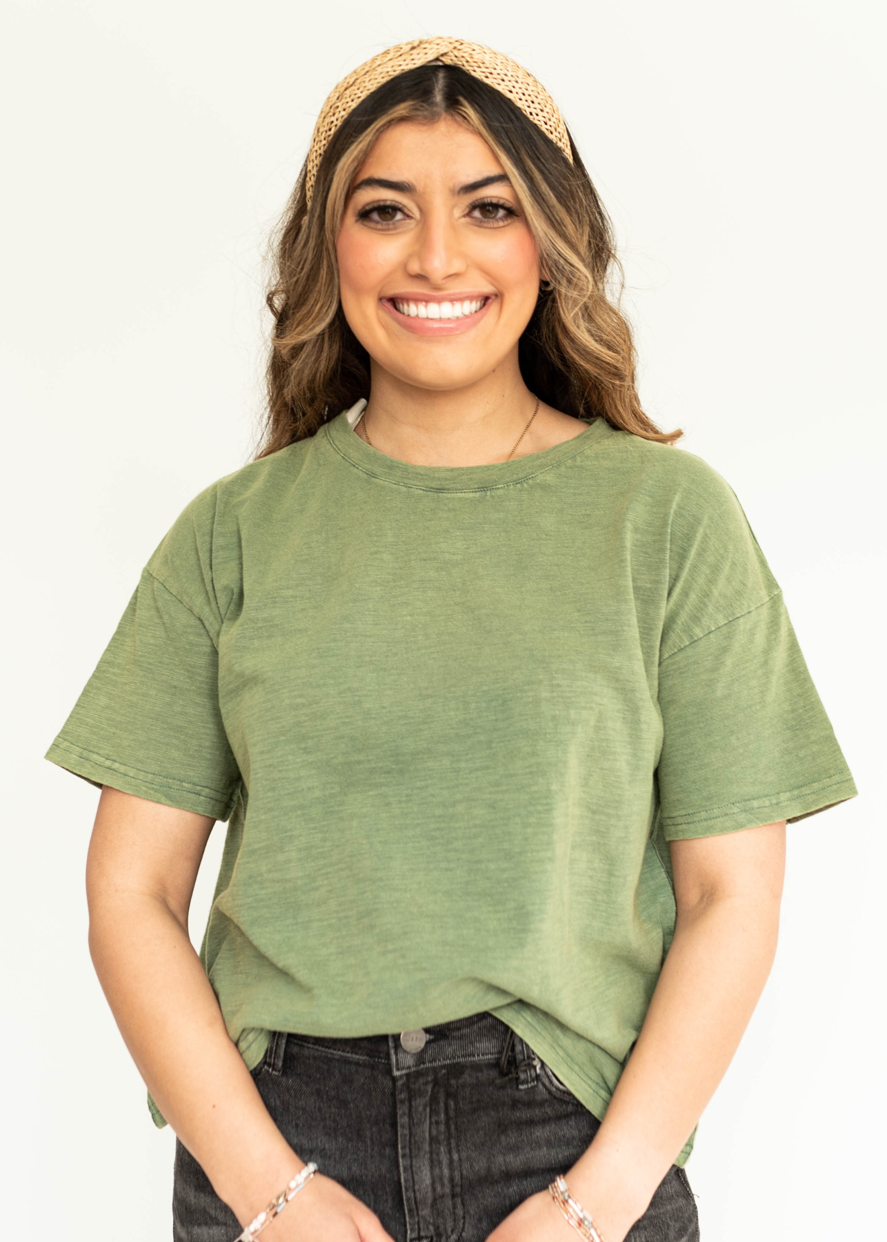 Bright sage top