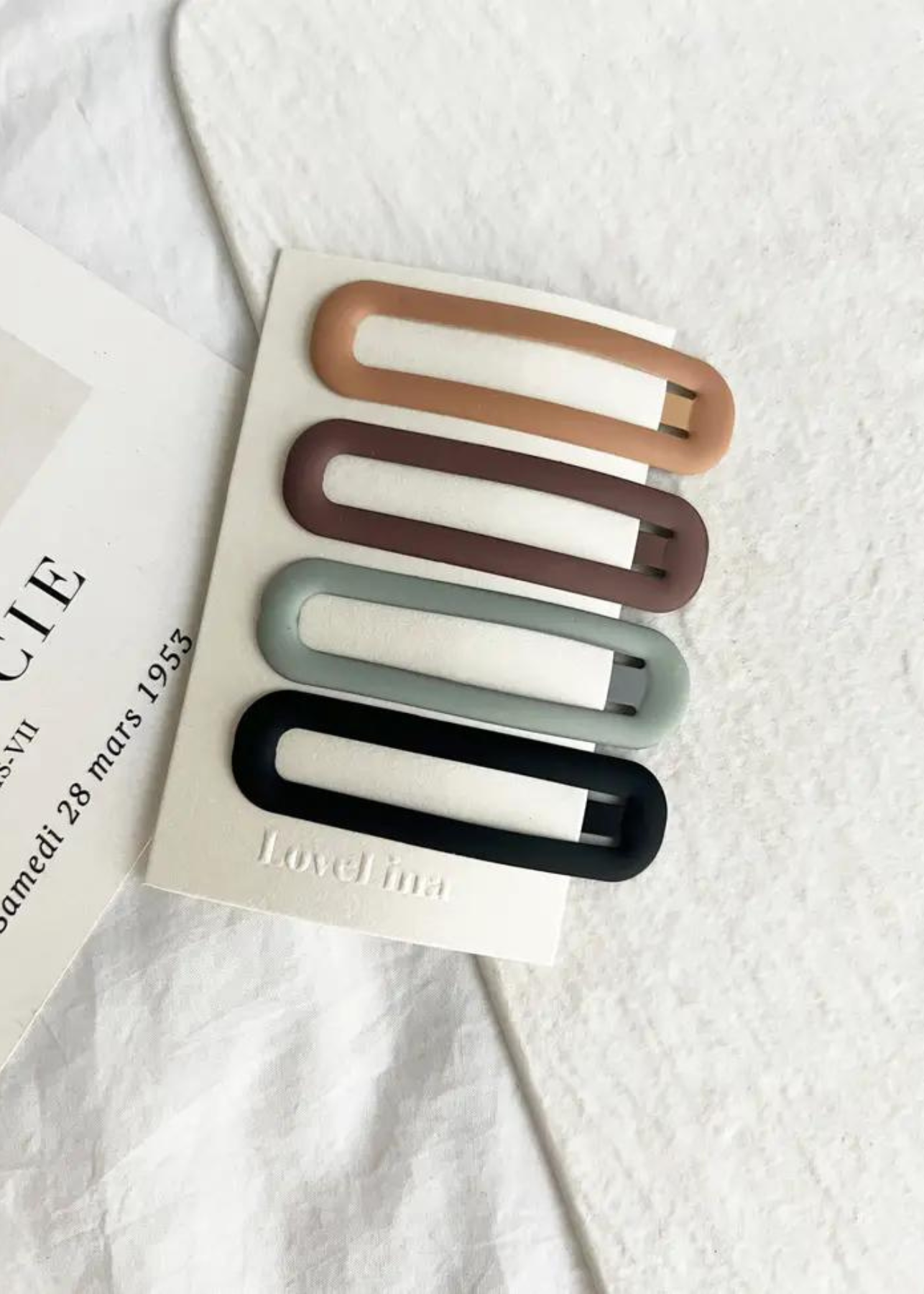 Dijon Neutral Hair Clip Set
