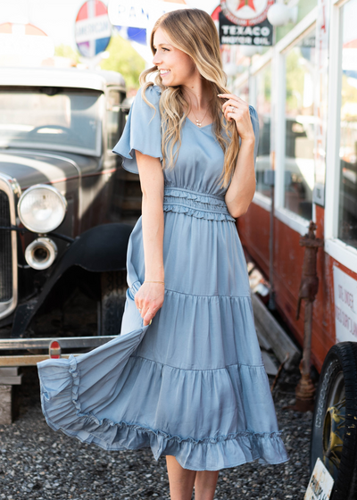 Dusty Blue Dress