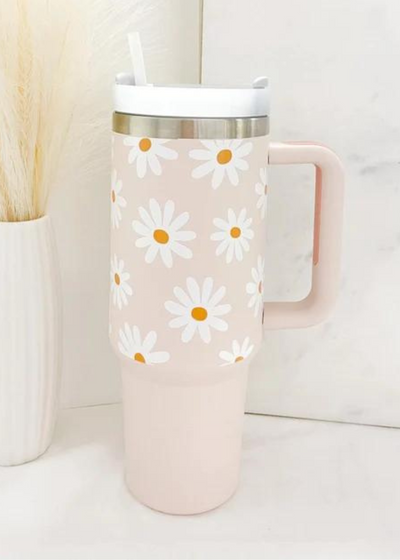 Daisy Pink 40oz Tumbler