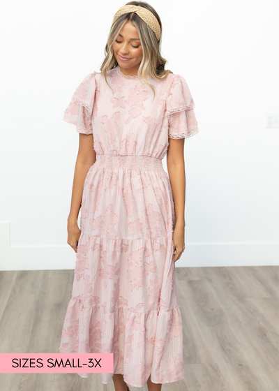 Joni Floral Mauve Dress Exclusive