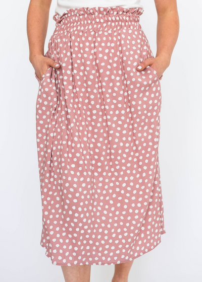 Rose skirt with pockets