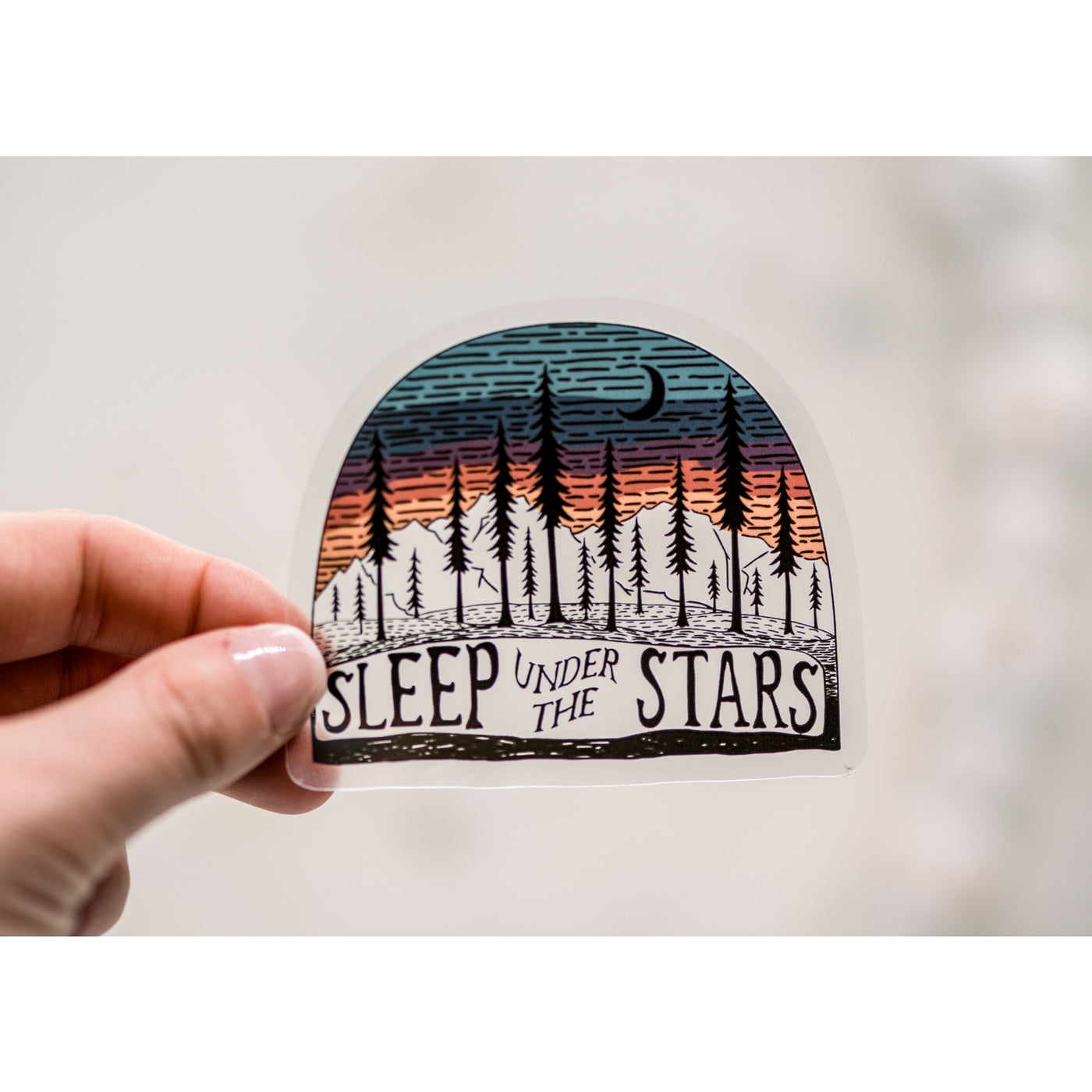 Sleep Under The Stars Vinyl Sticker