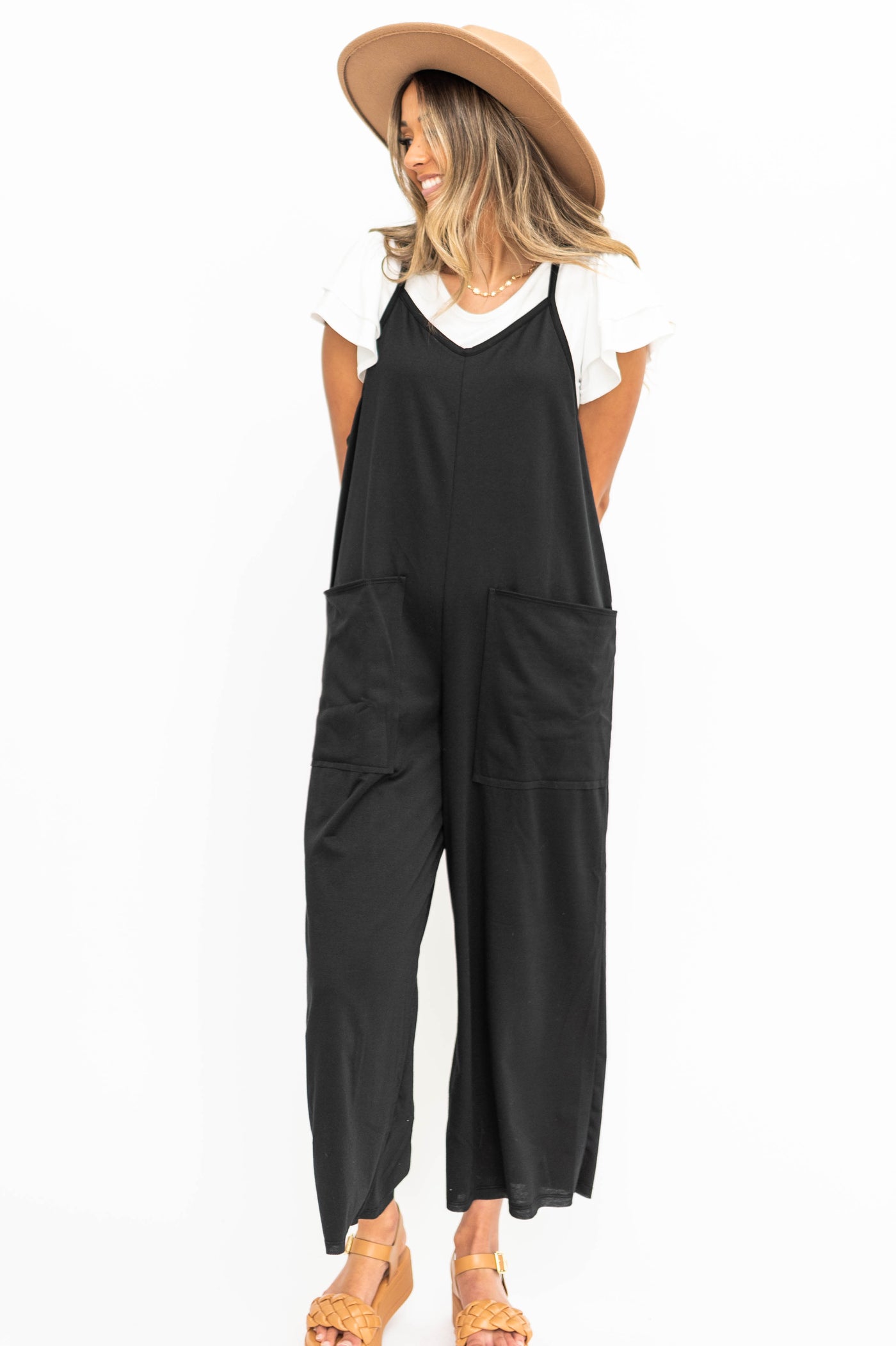Small black jump suit