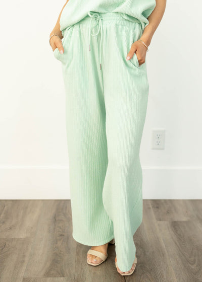 Sage pants with pockets