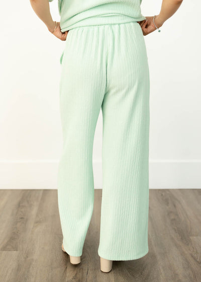Back view of a sage pants