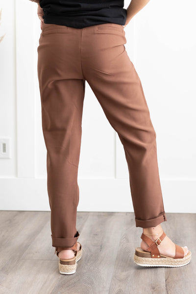 Back view of caffe pants
