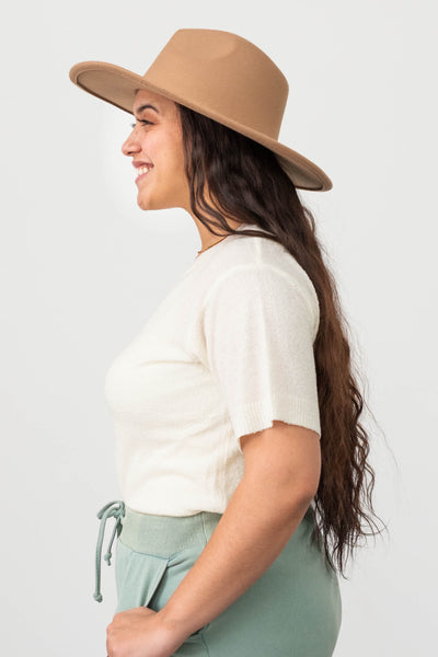 Ansley White Knit Top