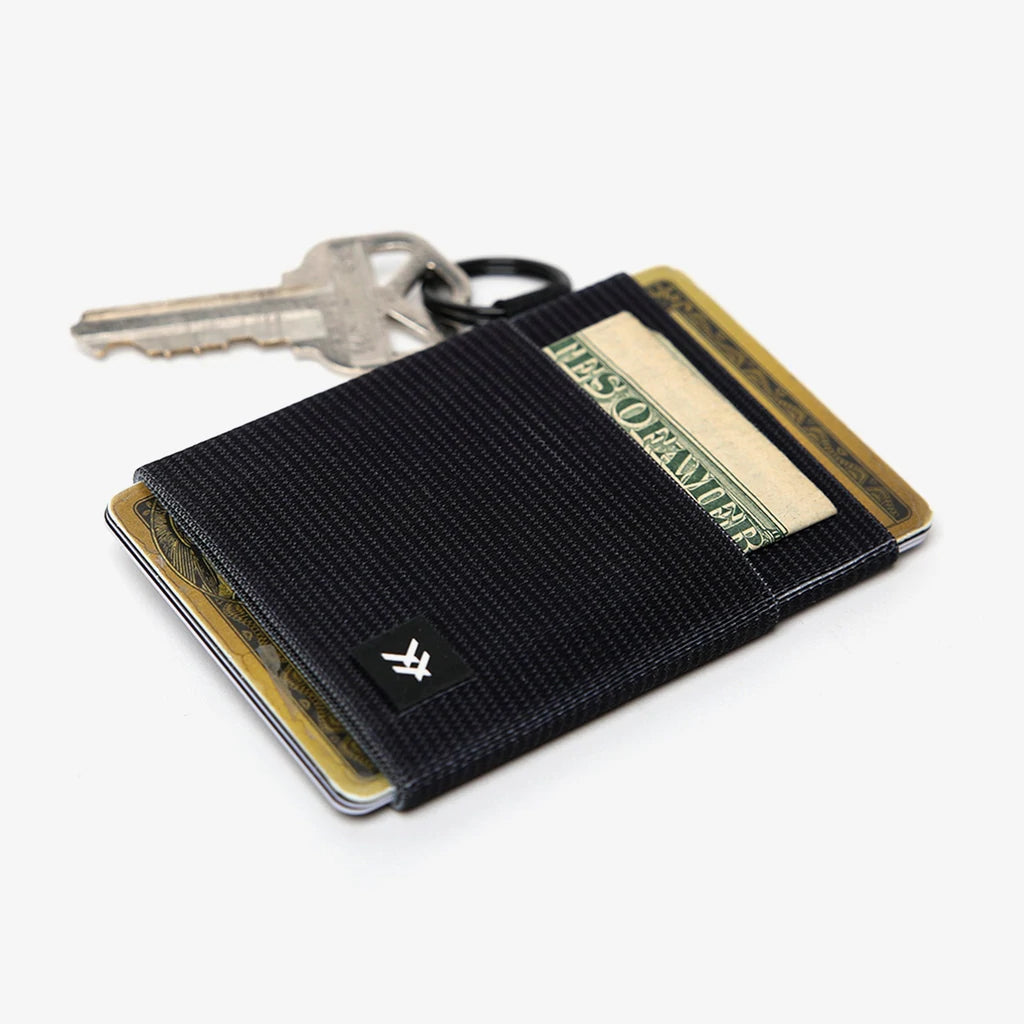 Thread Wallets Black Elastic Wallet