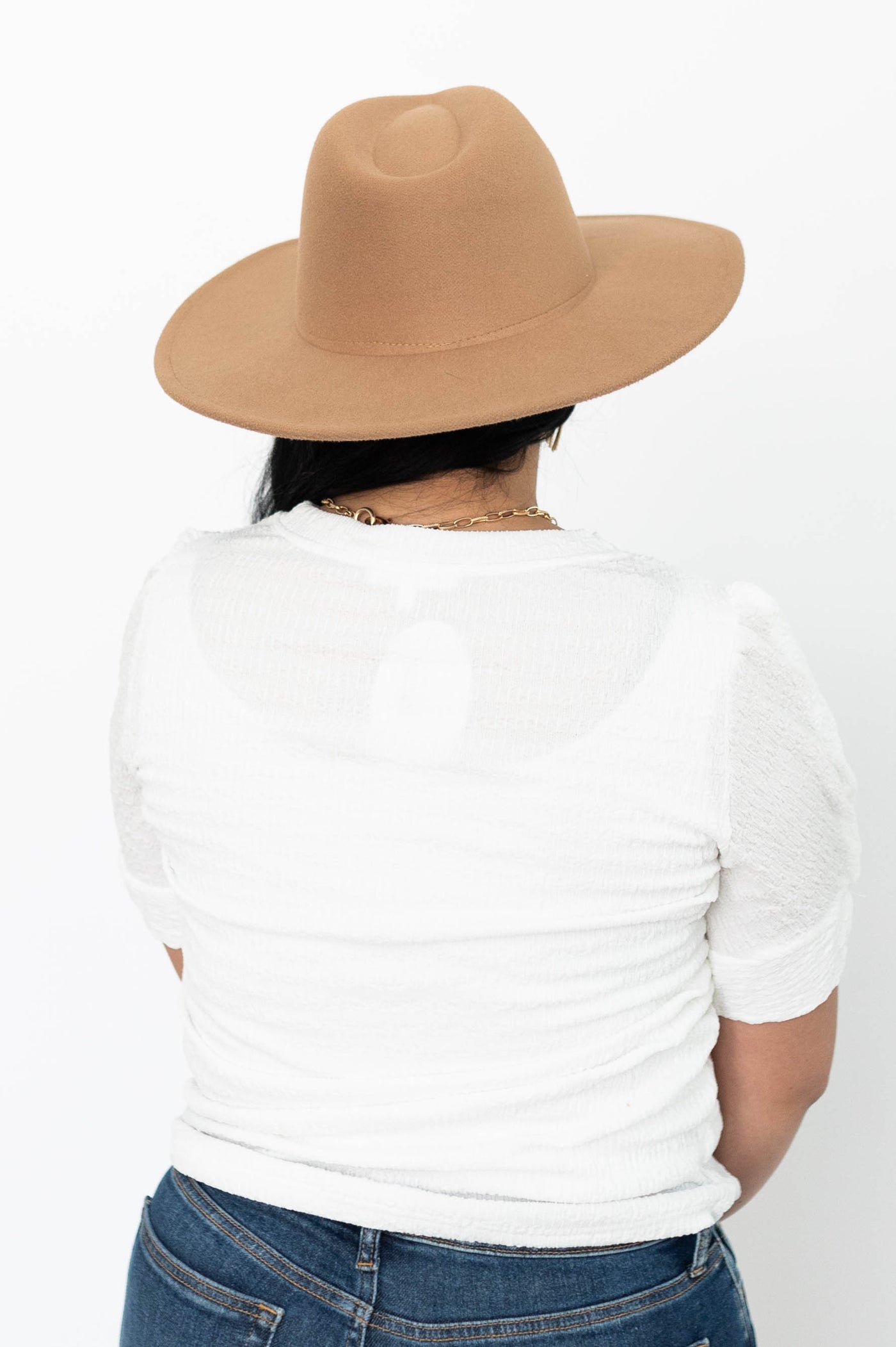 Back view of a white top