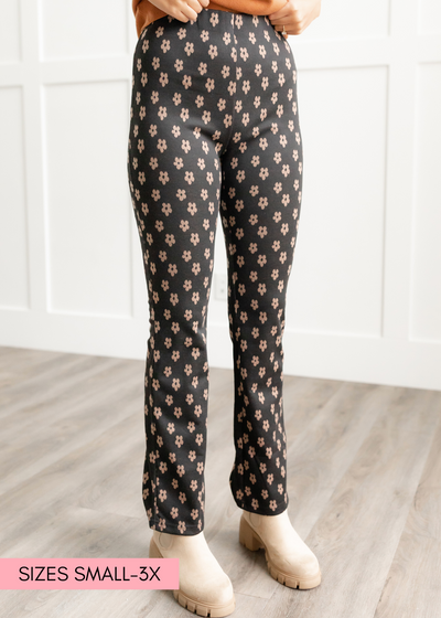 Caddie Black Floral Pants