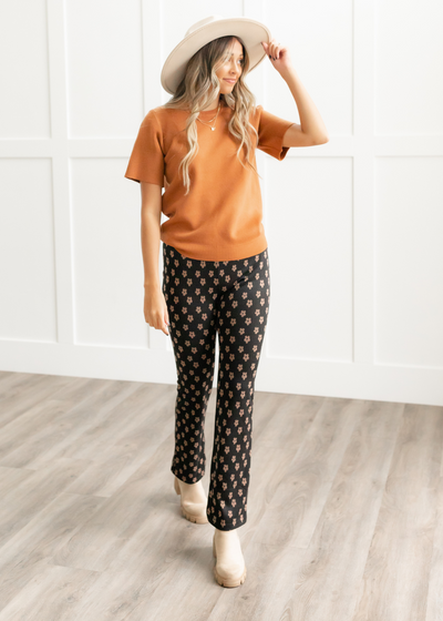 Caddie Black Floral Pants