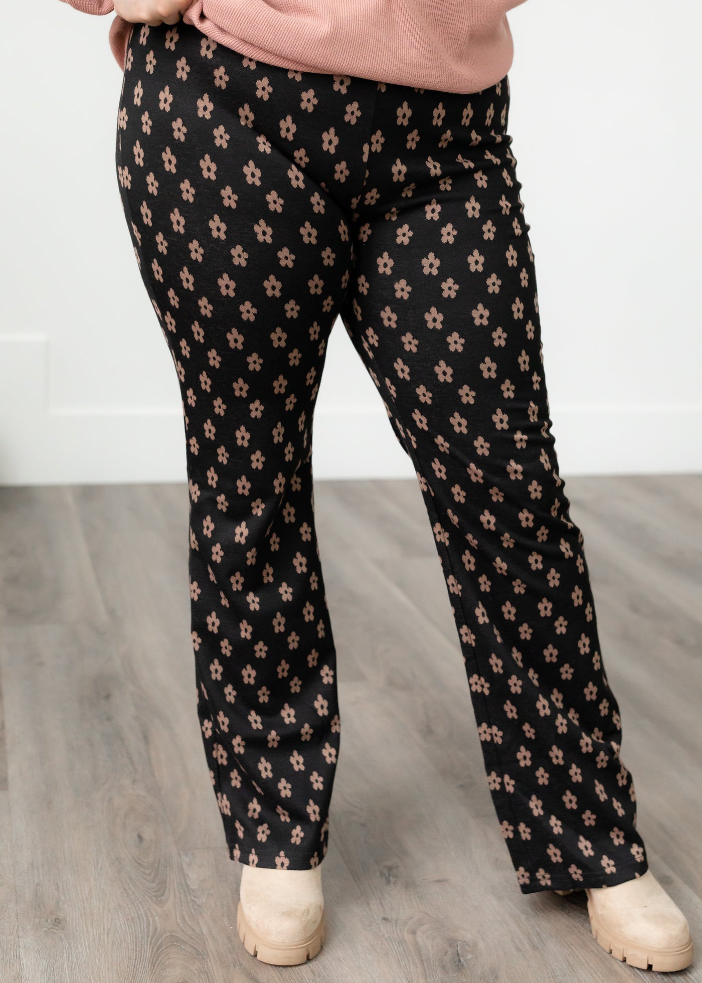 Caddie Black Floral Pants