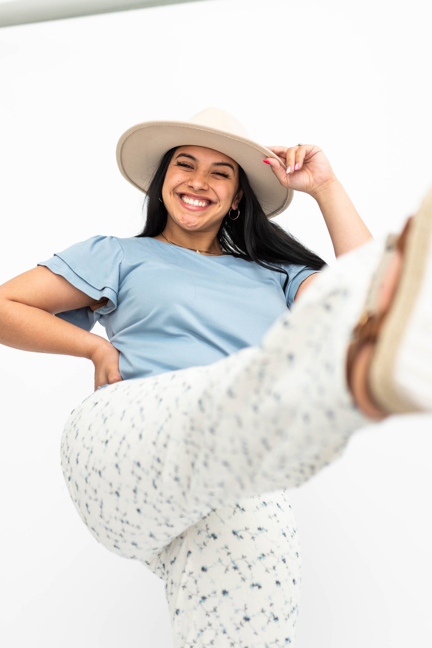 Celeste Ivory Floral Pants