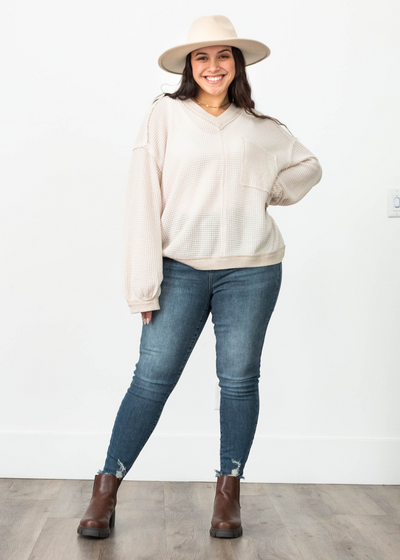 Clarissa Cream Knit Top
