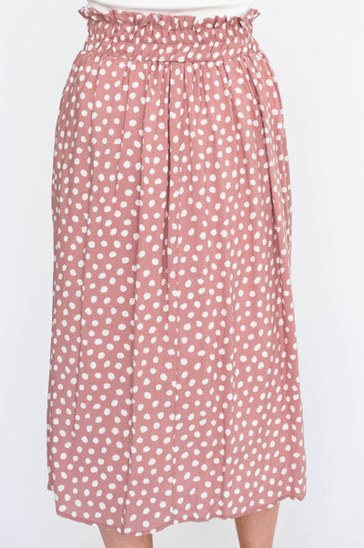 Back view of a rose skirt