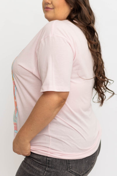 Plus size pink tee