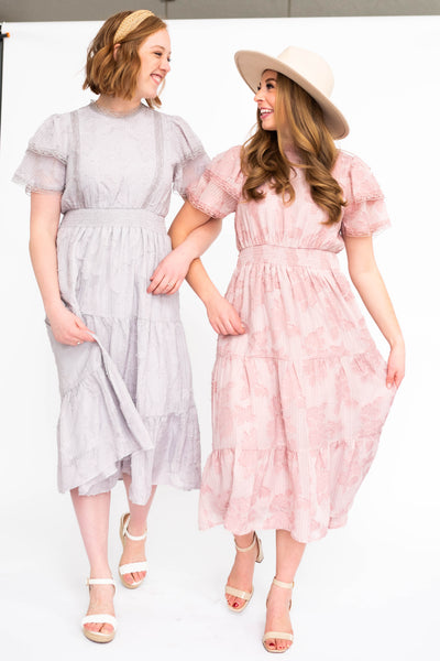 Joni Floral Mauve Dress Exclusive
