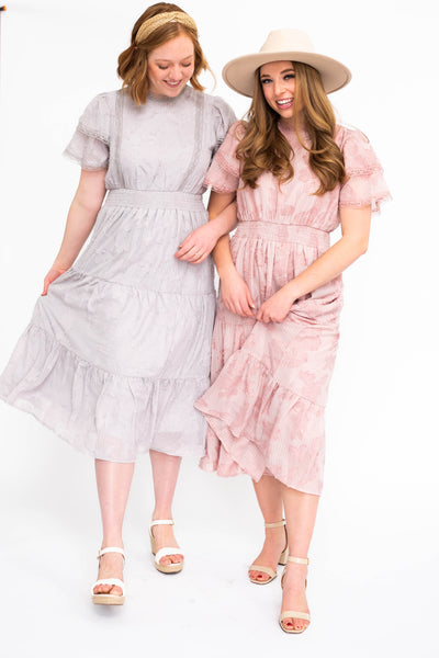 Joni Floral Mauve Dress Exclusive