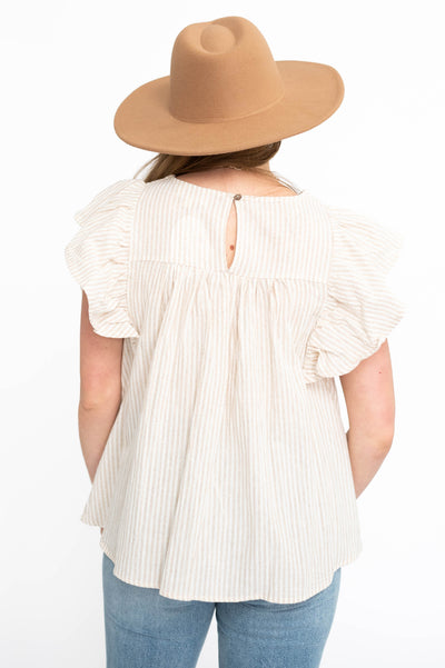 Back view of a oatmeal top