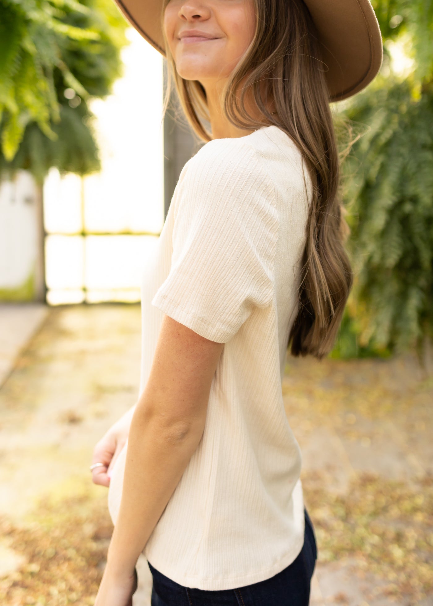 Side view of a cream top