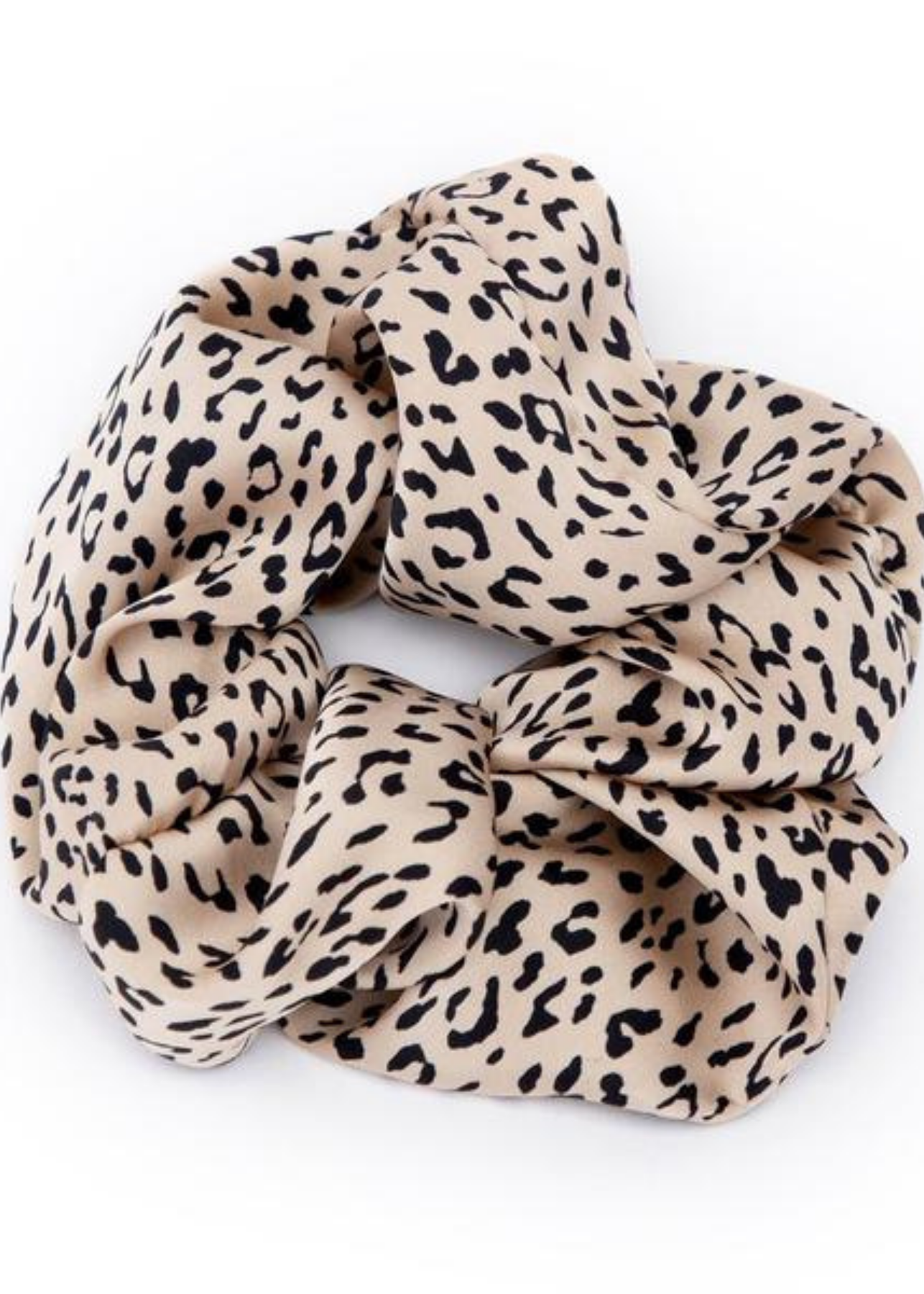 Eco-Friendly Leopard Brunch Scrunchie