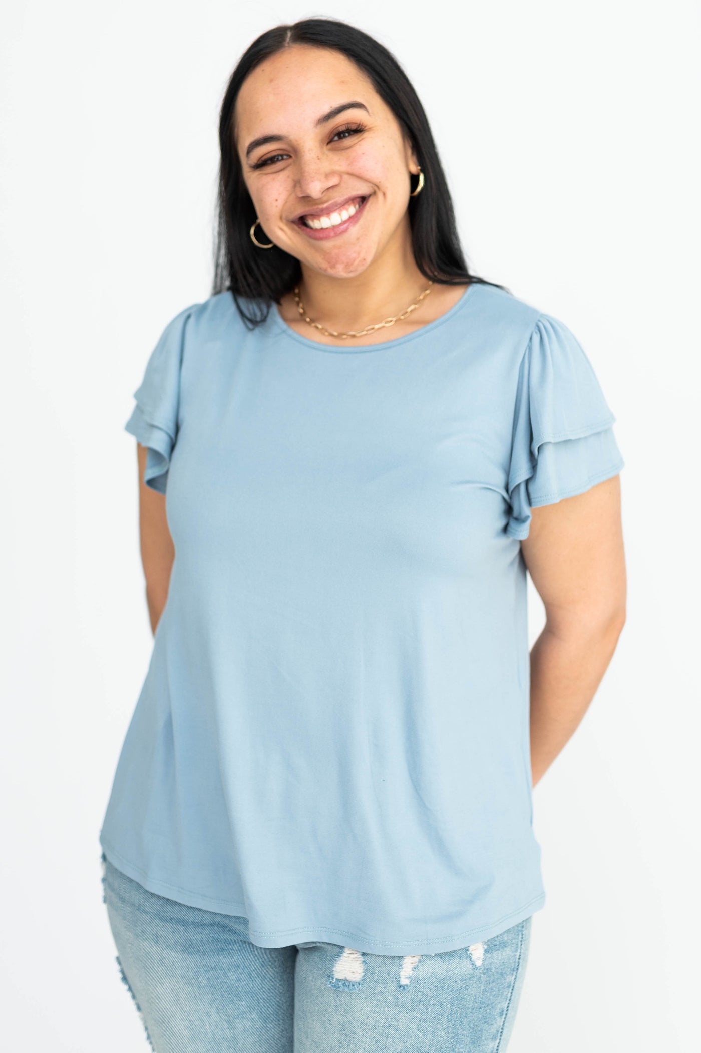 Large blue top