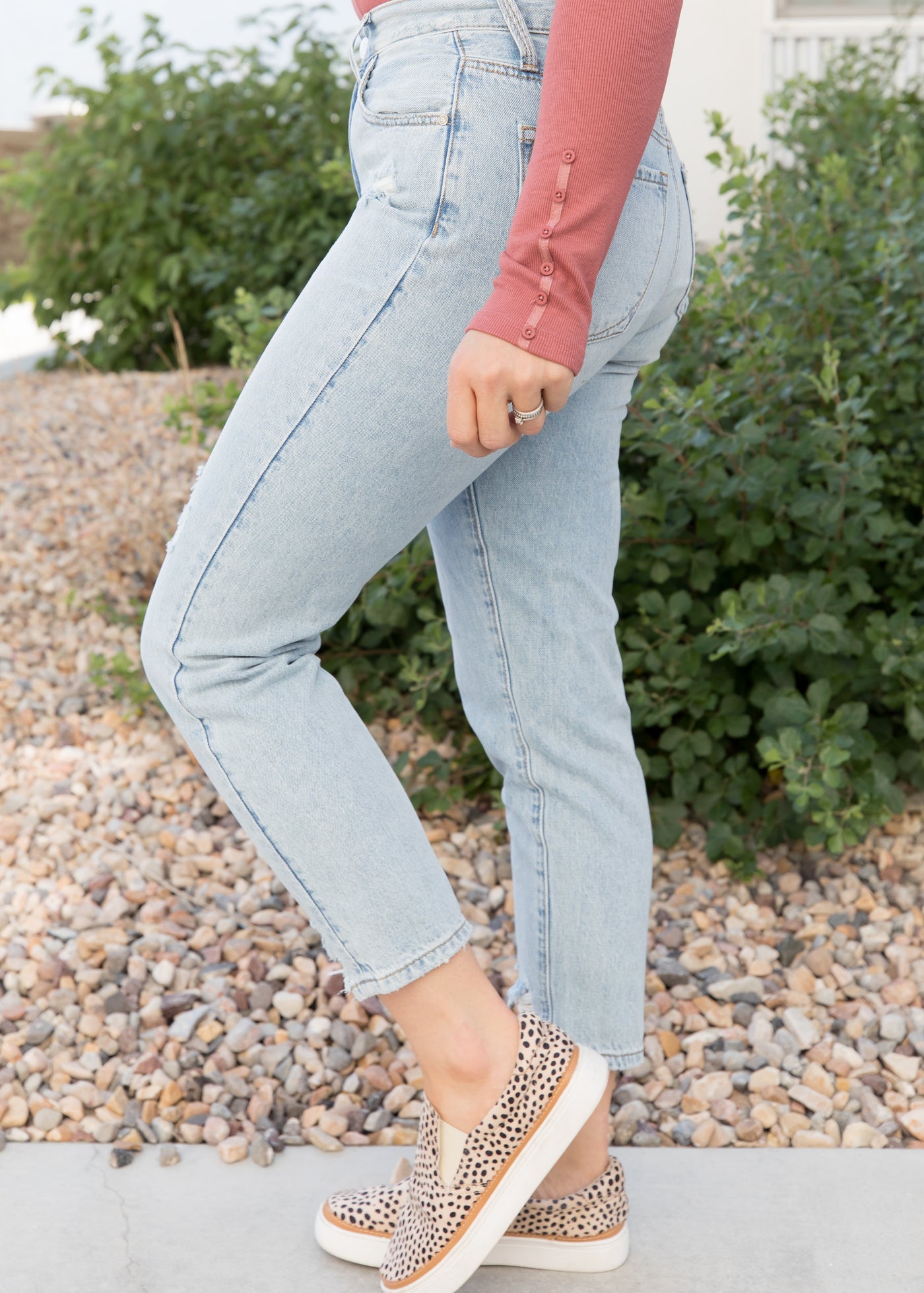 Emma High Rise Distressed Jeans