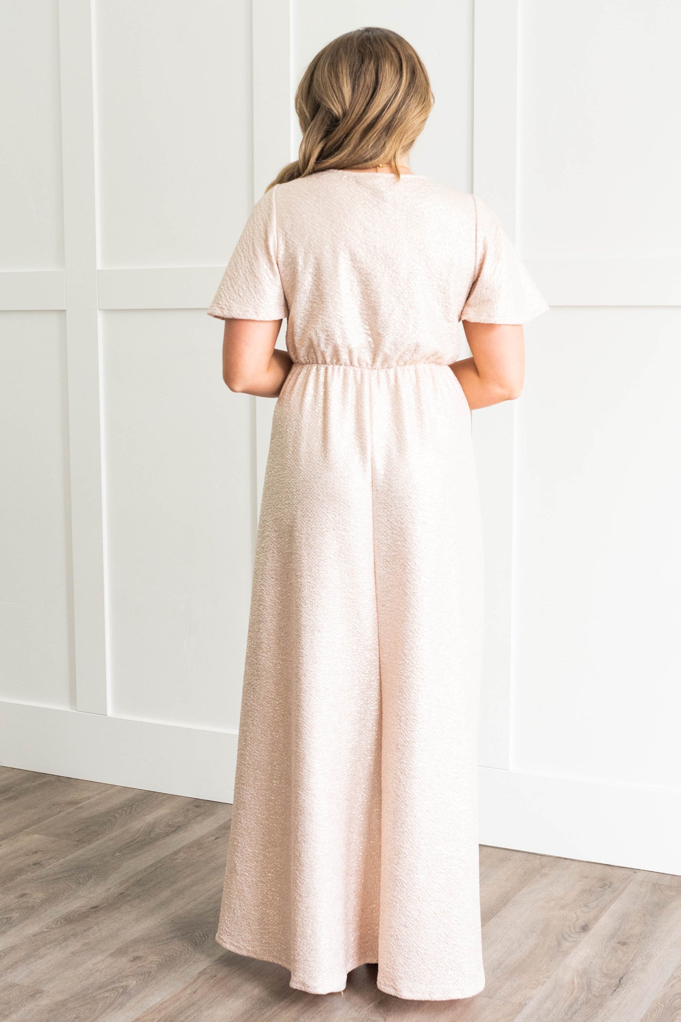 Evangeline Champagne Dress