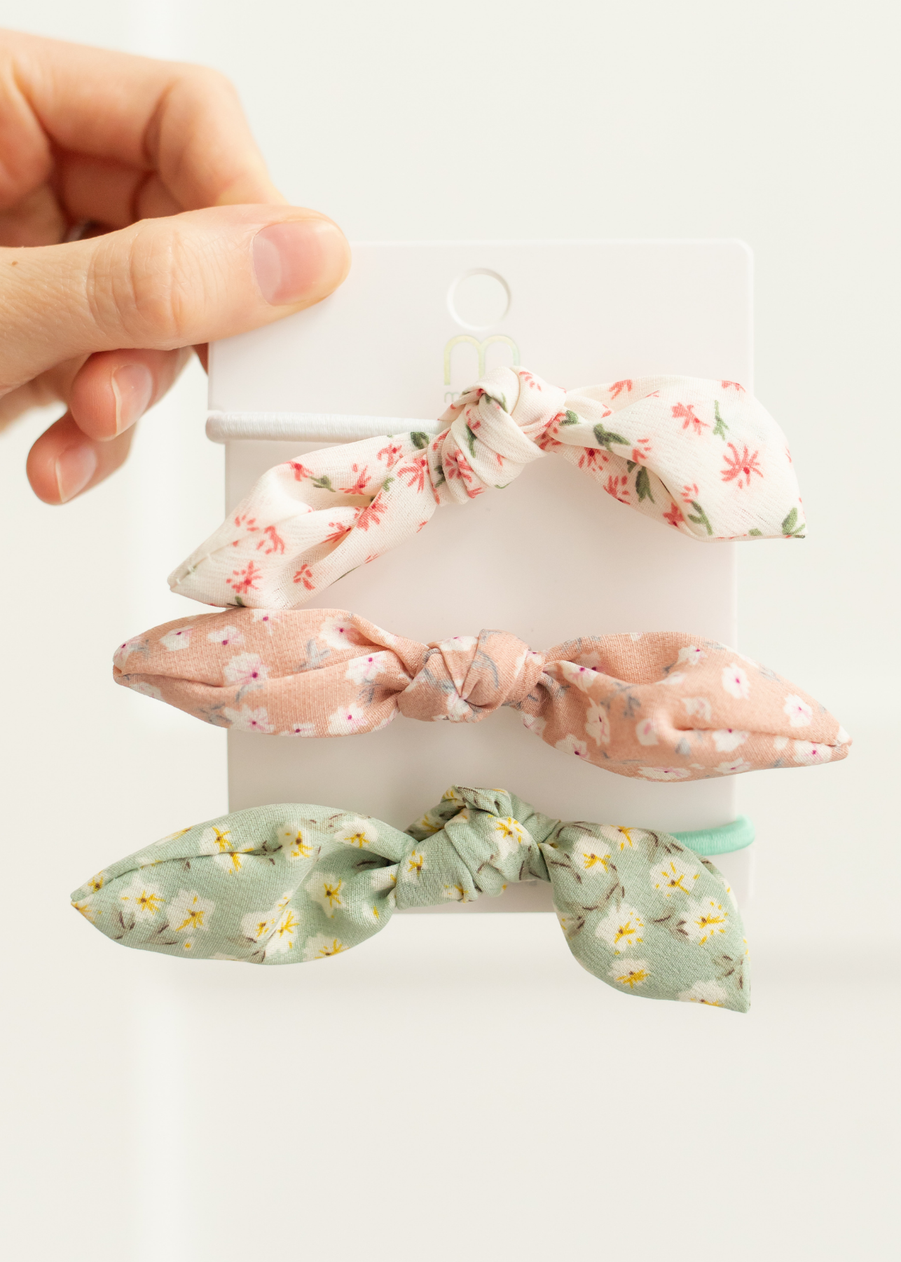 Floral Print Knotted Hair Set