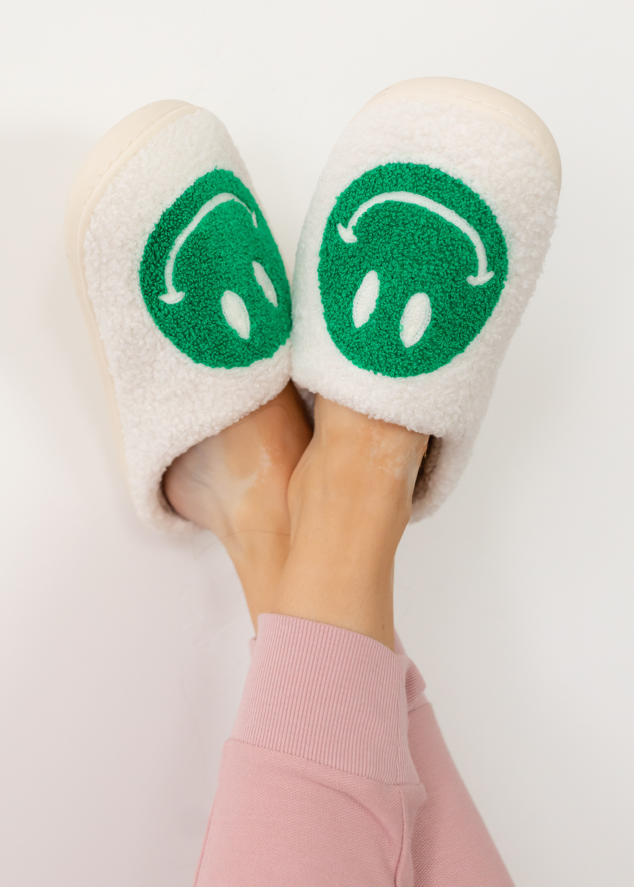 Happy Days Green Slippers