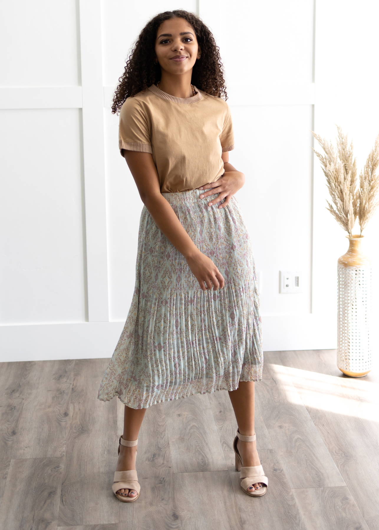 Honora Dusty Sage Skirt