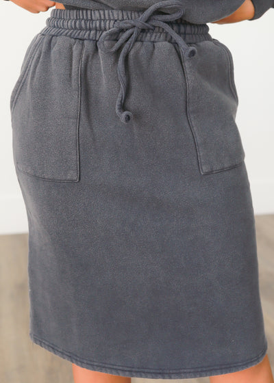 Isabeau Deep Navy Skirt