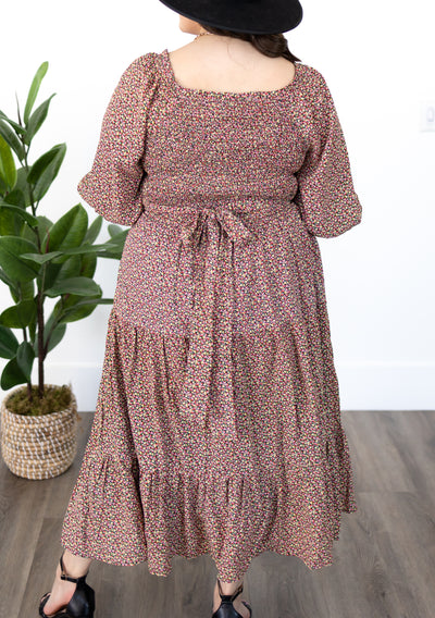 Izara Black Floral Dress