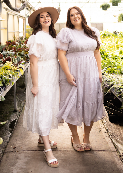 Joni White Floral Dress