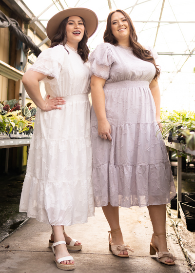 Joni White Floral Dress