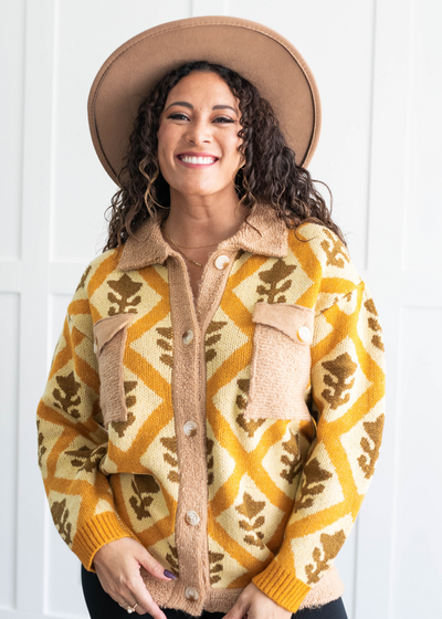 Laurie Camel Cardigan