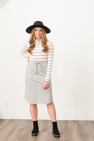 Livia Heather Grey Skirt