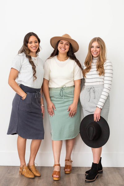 Livia Heather Grey Skirt