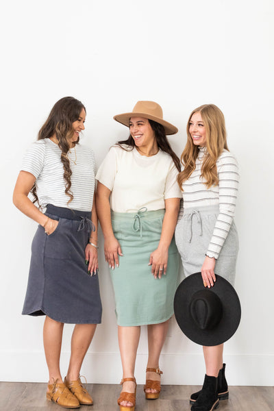 Livia Heather Grey Skirt