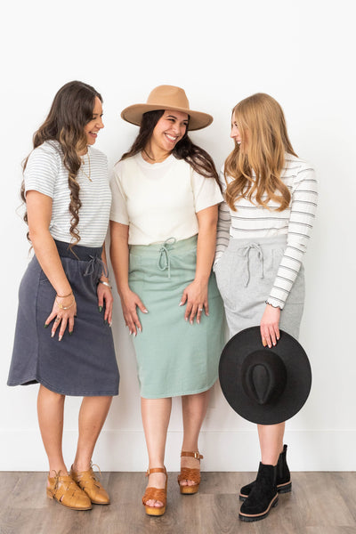 Livia Heather Grey Skirt
