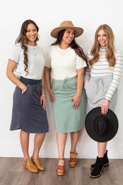 Livia Heather Grey Skirt