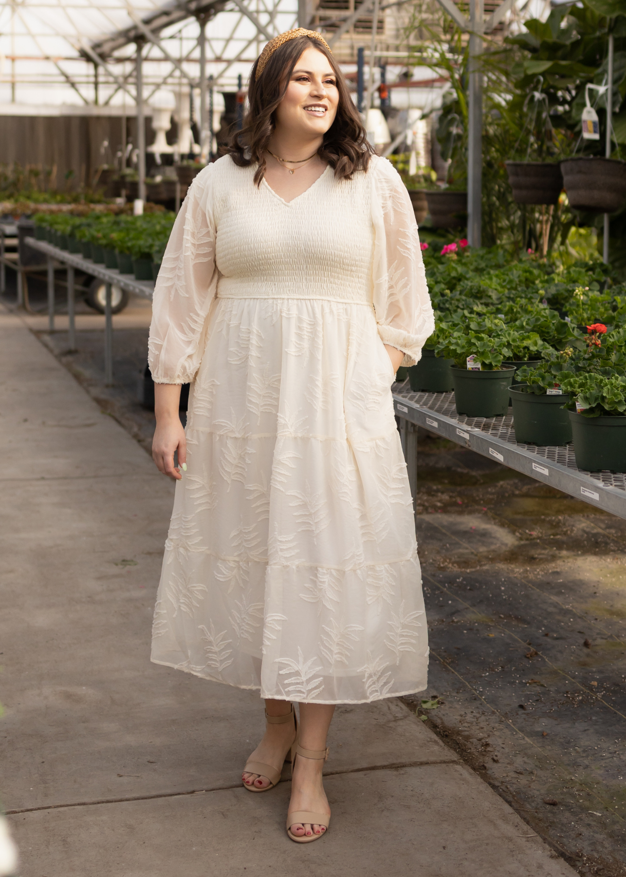 Cream dress