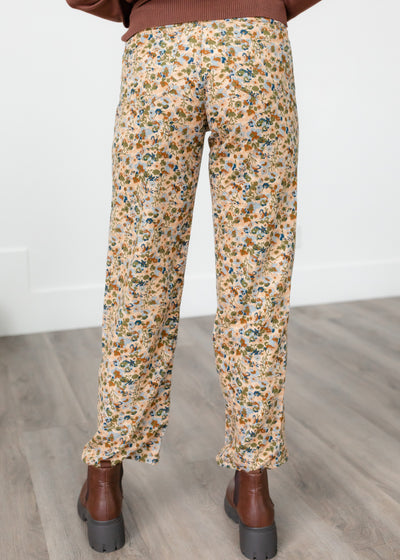 Marie Taupe Floral Pants