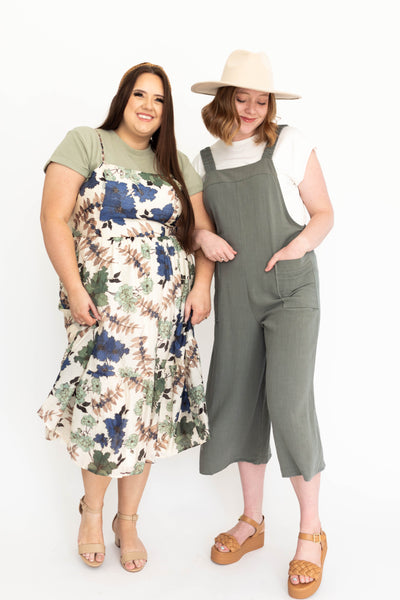 Marina Cream Floral Dress